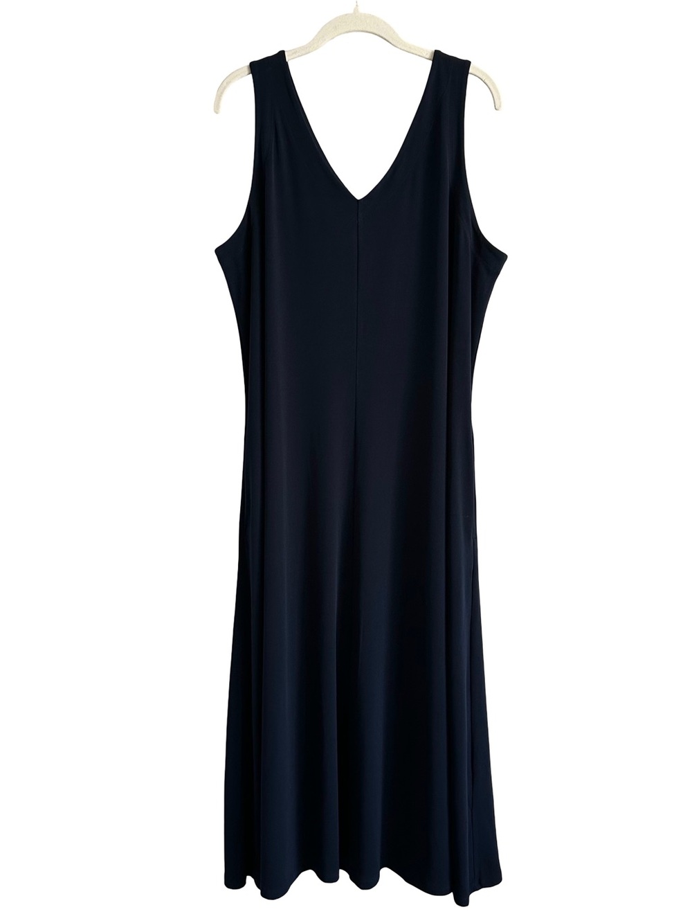 NWT Chico’s Travelers Sleeveless Easy Chic V Neck Maxi Dress Classic Navy 3 / XL